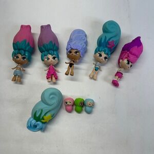 Set of 6 Blume Dolls with 3 Babies with Hair Accessories